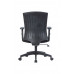 פאלאס כסא מנהל נמוך - מושב שחור  גב רשת שחור , מנגנון מכני+נעילה - ידיות עולה יורד בסיס ניילון לבן/שחור
