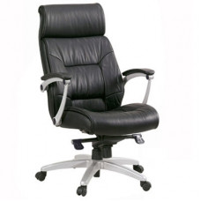 כסא מנהלים אורטופדי ומפוארי עור  עם ידיות ורגל ניילון דגם פנטגון מנהל גבוה רהיטי הכח