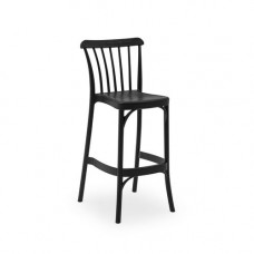 גוזו   כסא בר 75 סמ  - פלסטיק יצוק -צבע שחור