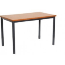 שולחן תלמיד כפול-דגם 424 - 120*60 סמ בסיס  שחור  פלטה  אפורה  18 ממ