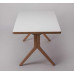 ארזו שולחן אירוח עץ  - פלטה  ורצליט לבנה 60*120 גובה 50 ס
