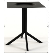 רגל לשולחן  דגם 101 - מתכת  שחורה -גובה 72 ס