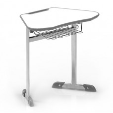 טל  שולחן תלמיד מעוצב - כולל סלסלה-  טופ לבן  52*76 ס