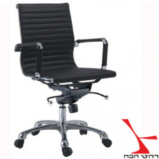גלרי כיסא מנהלים או לחדר ישיבות מדמוי עור PU נמוך רהיטי הכח