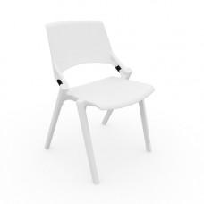 פארמה  כסא אירוח - פלסטיק ( תבנית יצוקה )  - צבע אפור  - גב אלסטי  - נערם